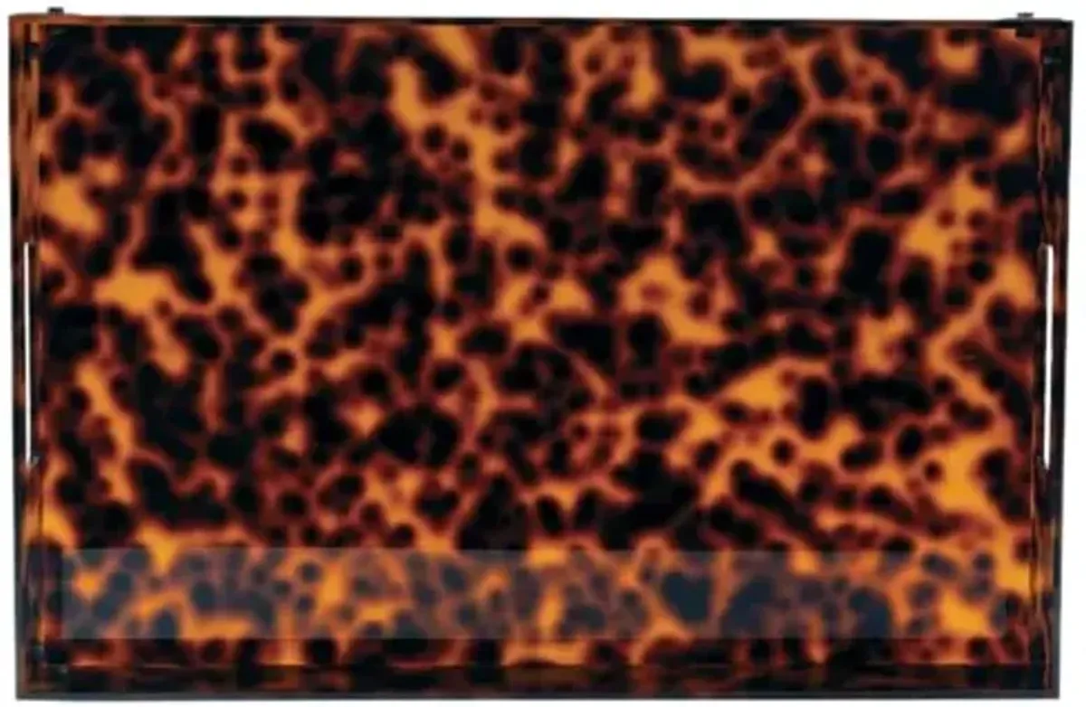 Milan Rectangular Acrylic Tray - Port 68 - Brown