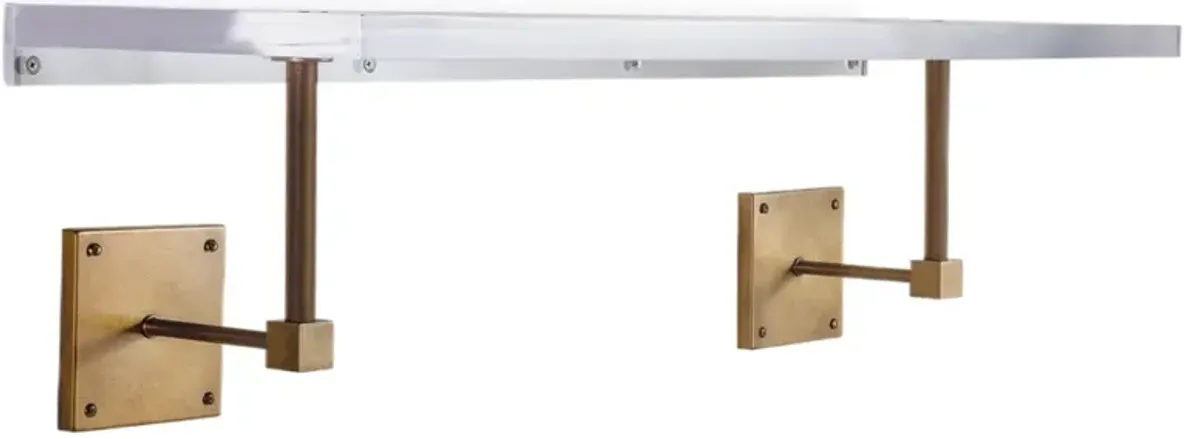 Billy Lucite Wall Shelf - Clear/Gold - Port 68