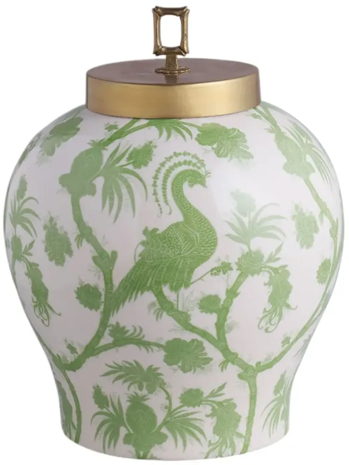 Balinese Scalamandre Peacock Jar