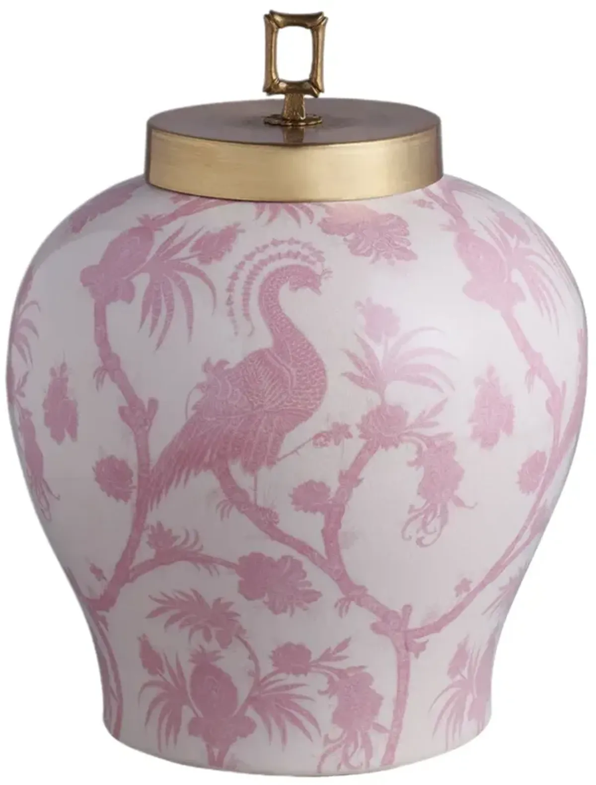 Balinese Scalamandre Peacock Jar