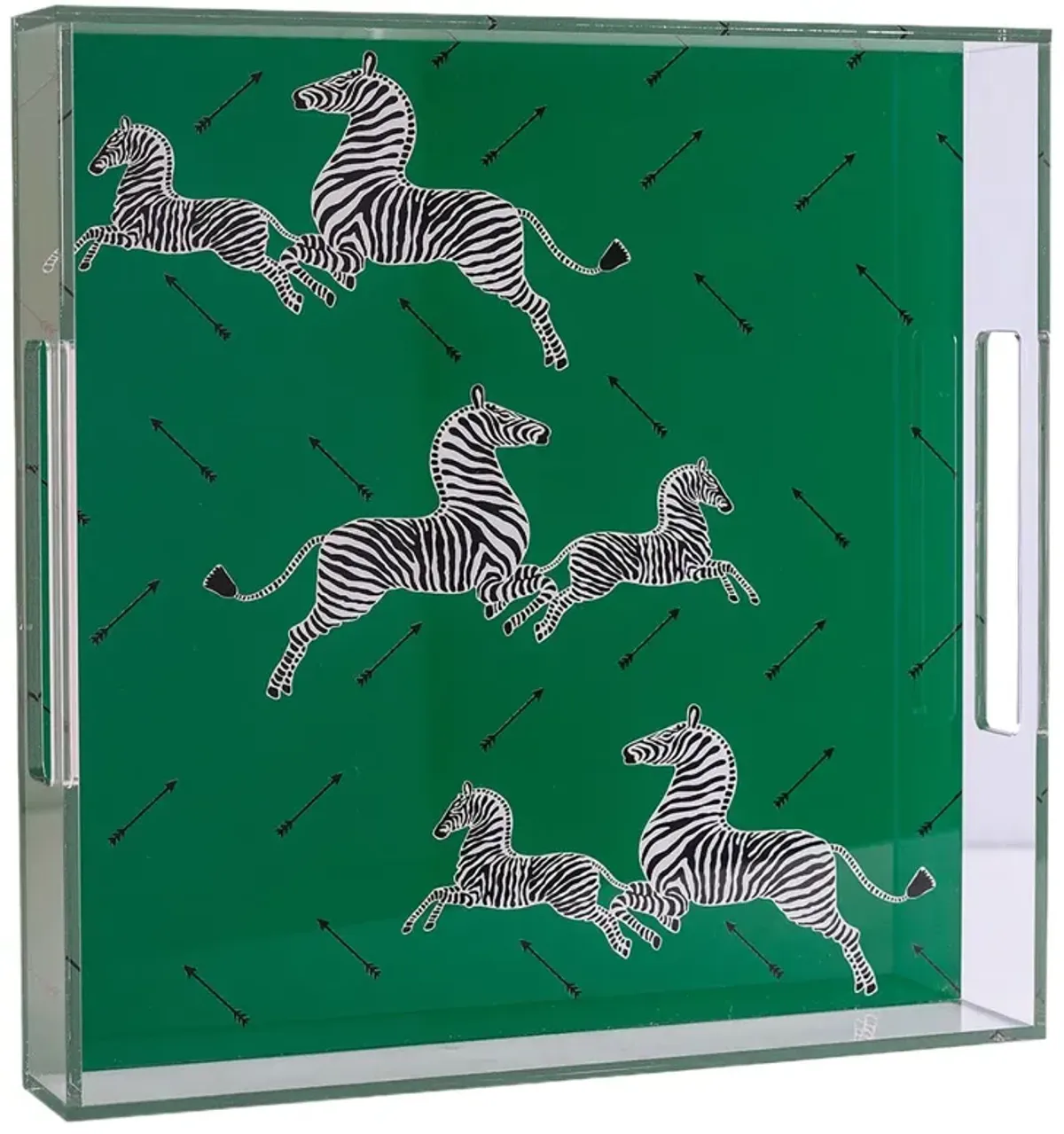 Zebra Scalamandre Acrylic Tray