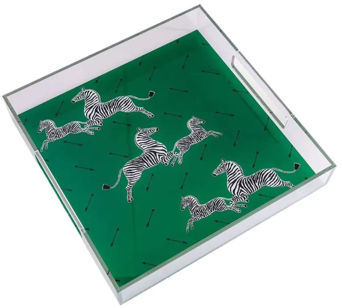 Zebra Scalamandre Acrylic Tray
