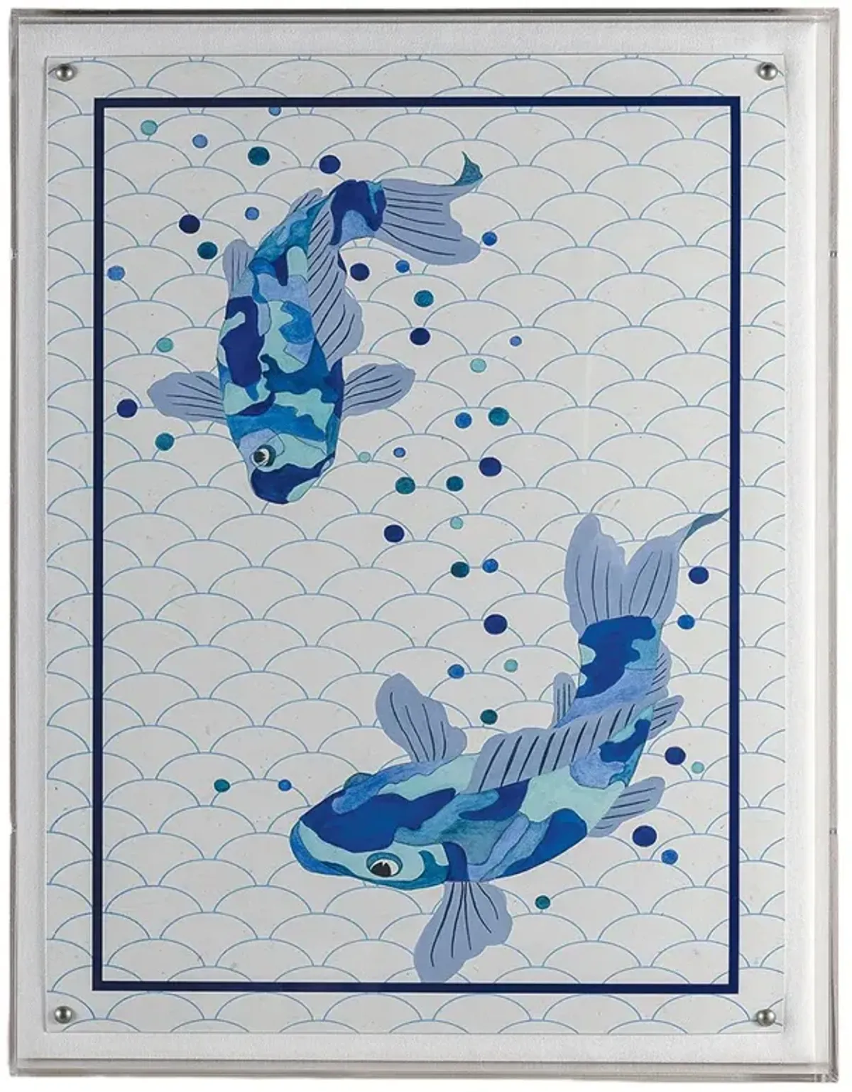 Blue Koi II Print, 20" x 26"