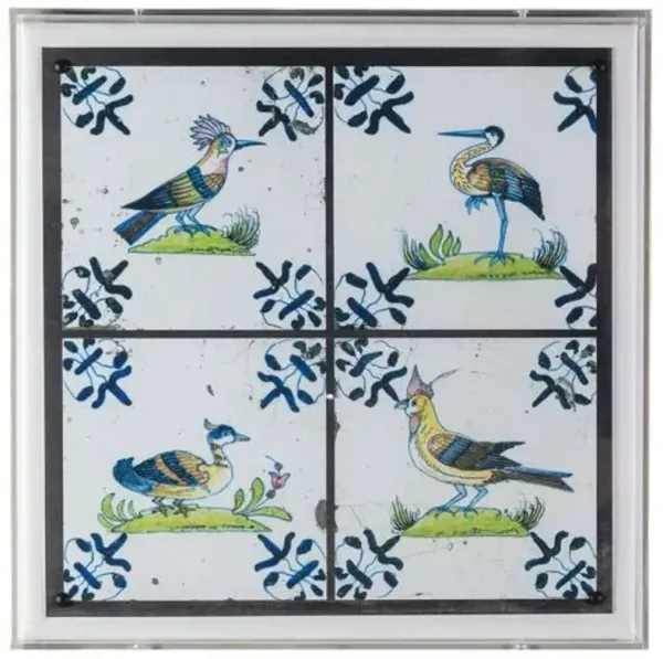 Aviary Tile II Print - 20" x 20" - Port 68 - Blue