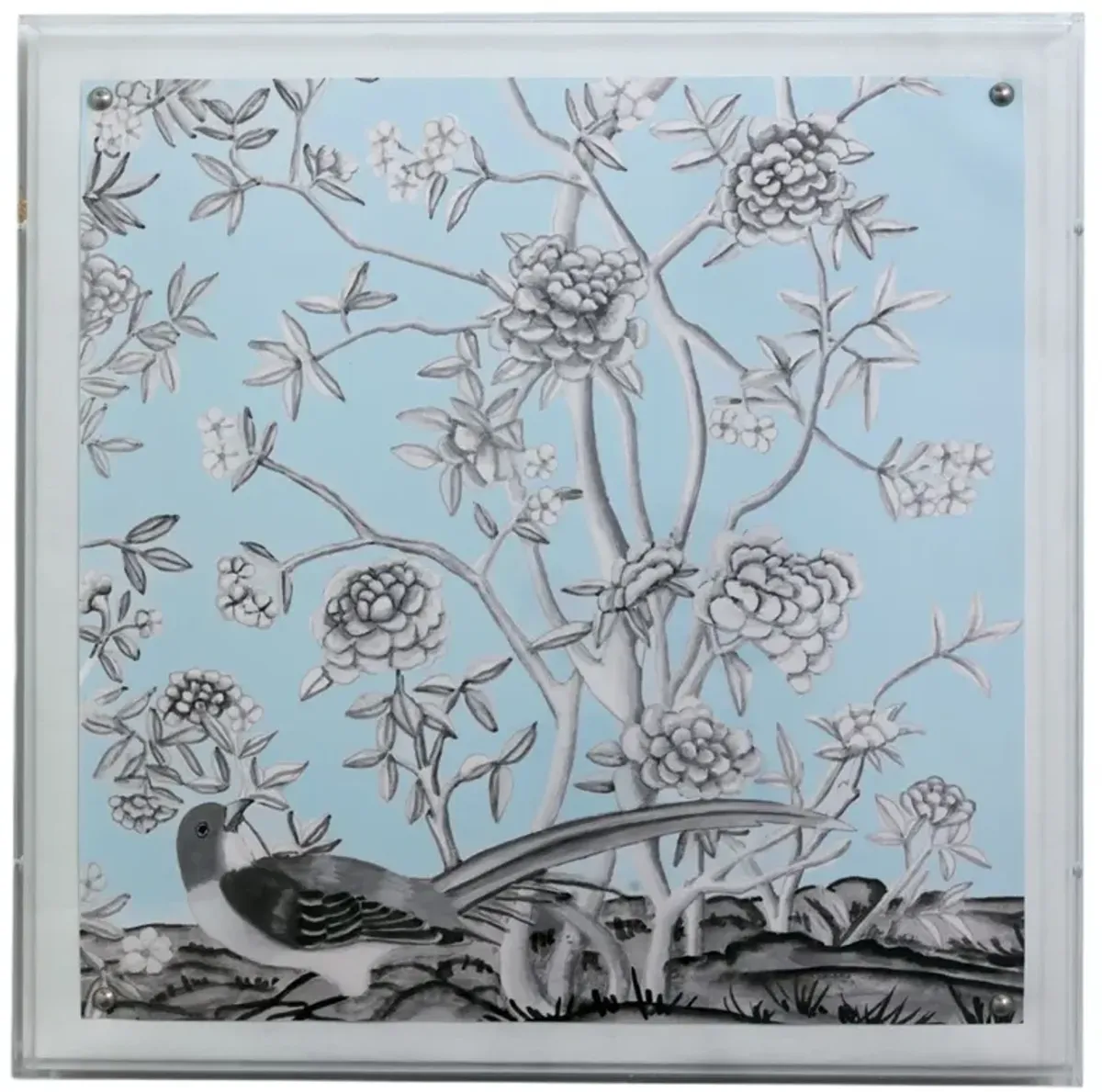 Blue Chinoiserie II Print, 20" x 20"