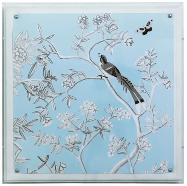 Blue Chinoiserie IV  Print, 20" x 20"