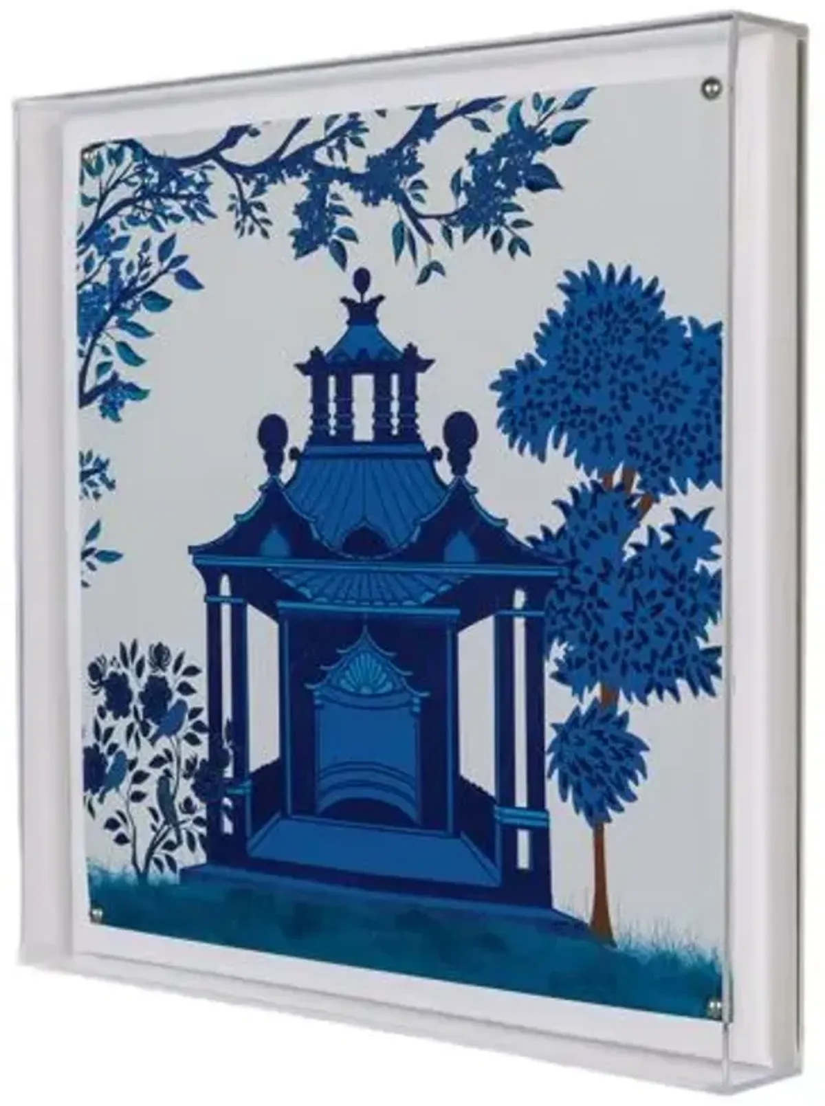 Pagoda II Print - 20" x 20" - Port 68 - Blue