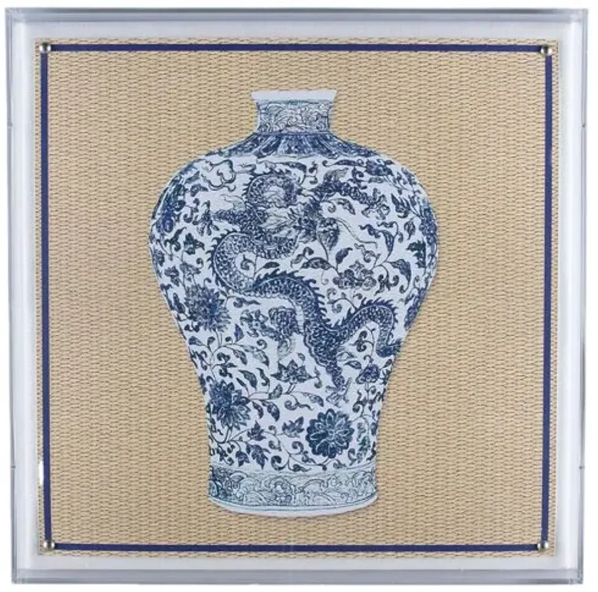 Ming Vase II Print - 20" x 20" - Port 68 - Blue