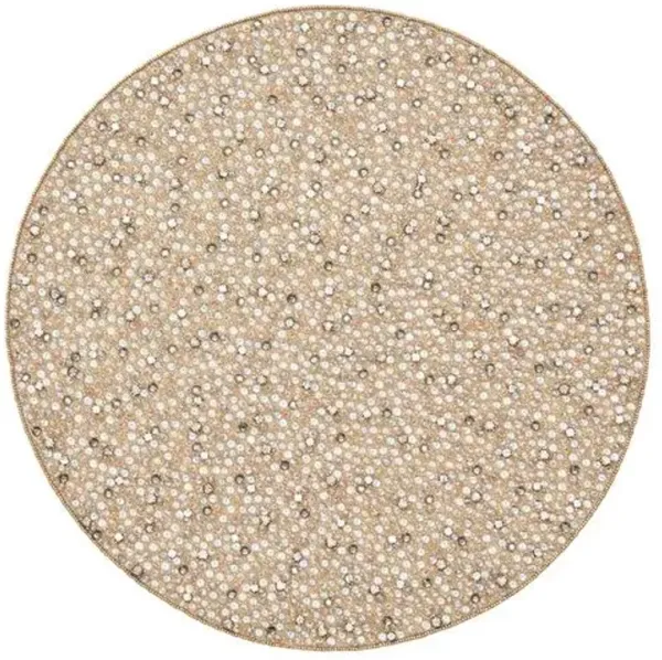 Set of 2 Rapture Placemats - Champagne & Crystal - Kim Seybert - Gold