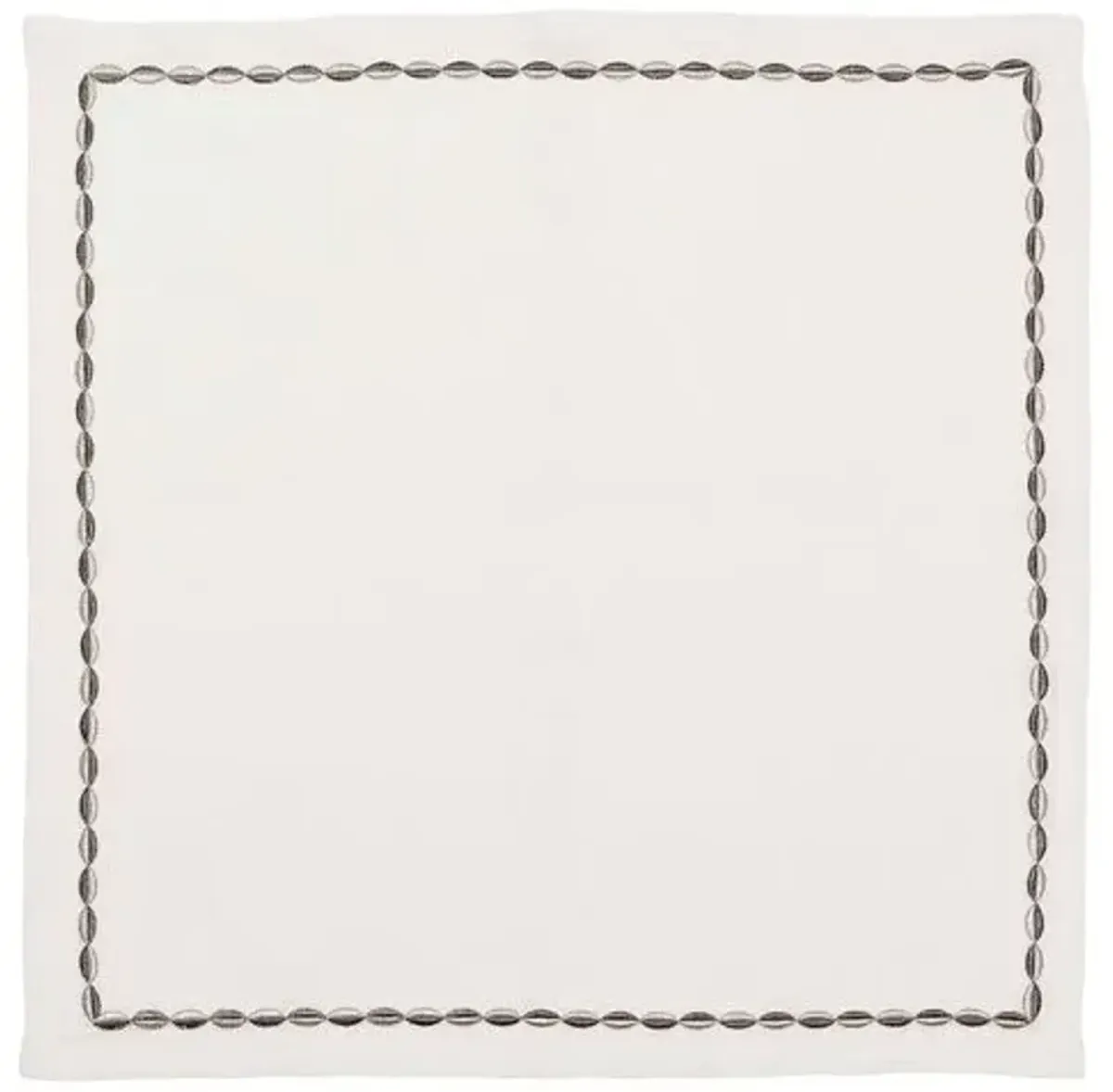 Set of 4 Swag Napkins - Kim Seybert - Silver