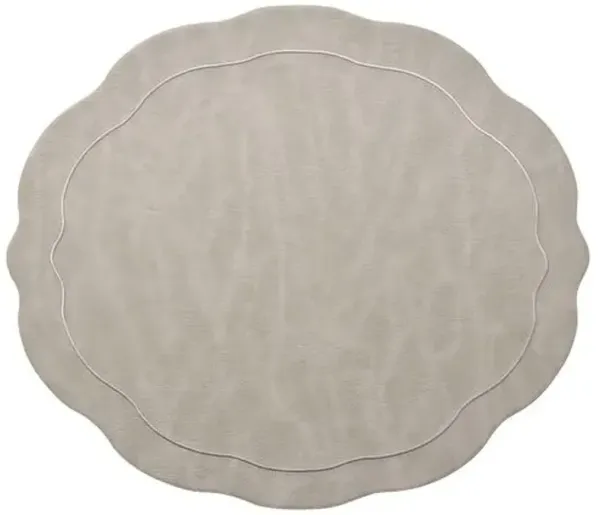 Set of 4 Tailored Placemats - Kim Seybert - Gray