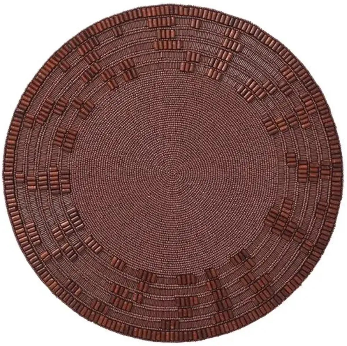 Set of 2 Wood Matrix Placemats - Brown - Kim Seybert - Handcrafted