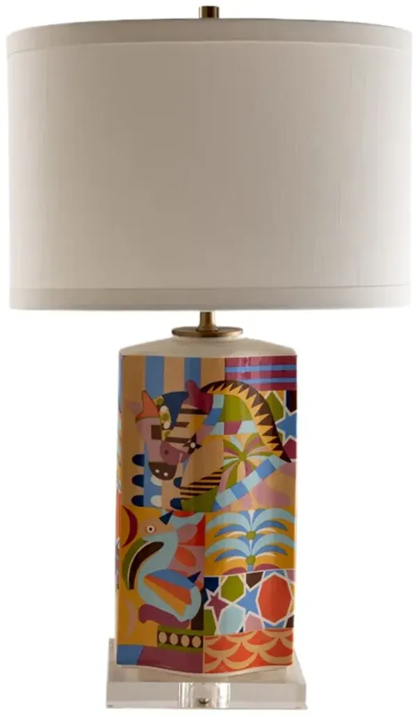 Madagascar 26" Table Lamp. Multicolor - Port 68