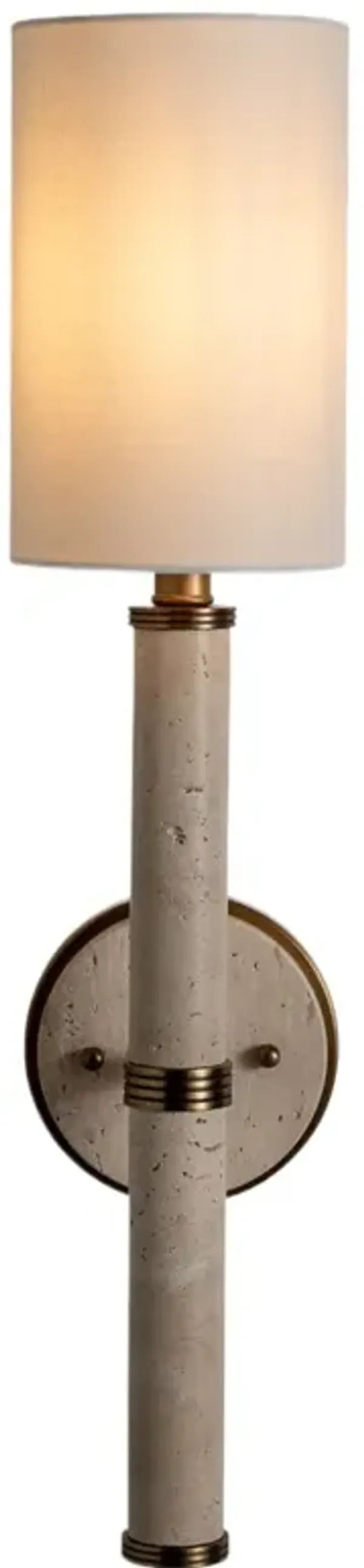 Trivoli 1-Light Marble Wall Sconce - Port 68 - Beige