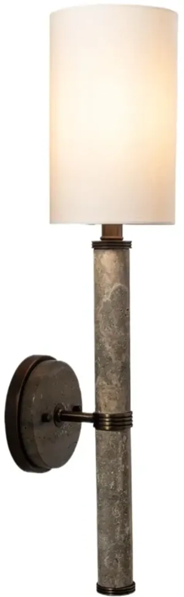 Trivoli 1-Light Marble Wall Sconce - Port 68 - Gray