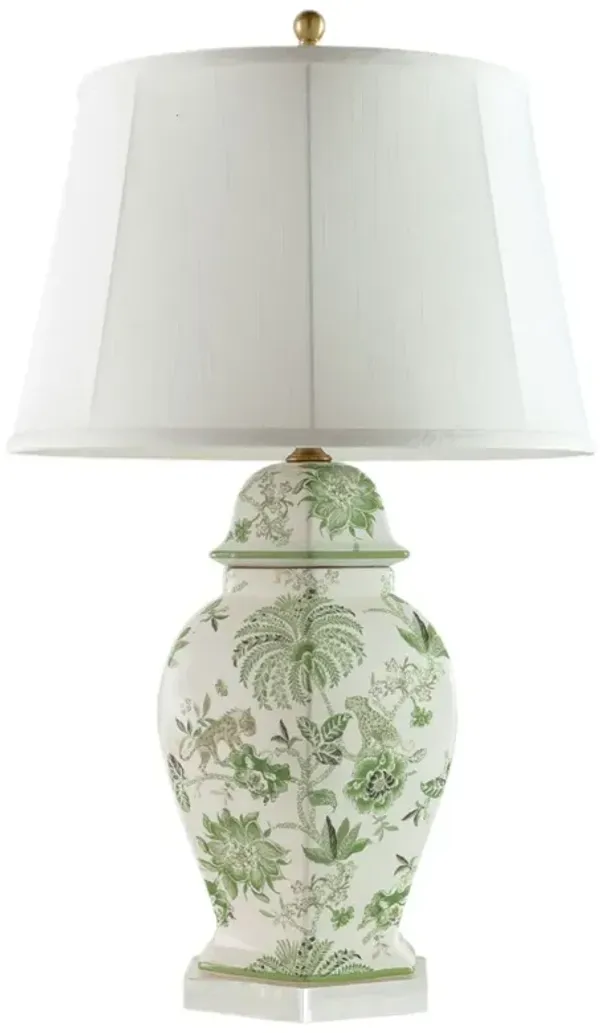 Braganza 28" Hex Table Lamp - Green - Port 68