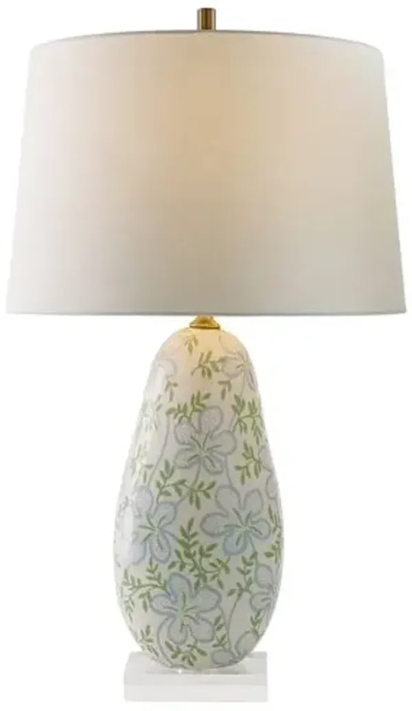 Ghost Blossom 29" Table Lamp - Green/blue - Port 68