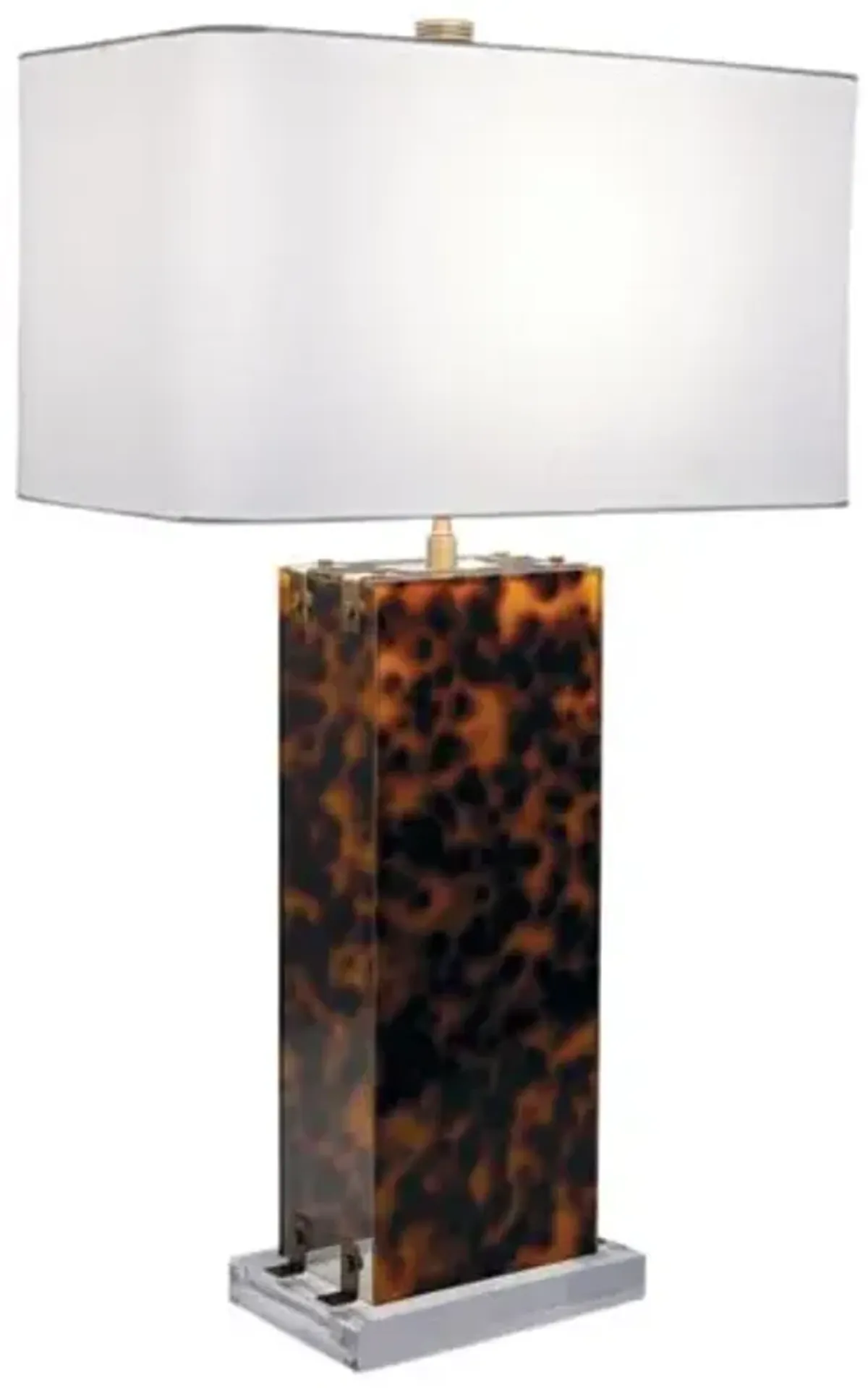 Milan 30" Tortoise Table Lamp - Brown - Port 68