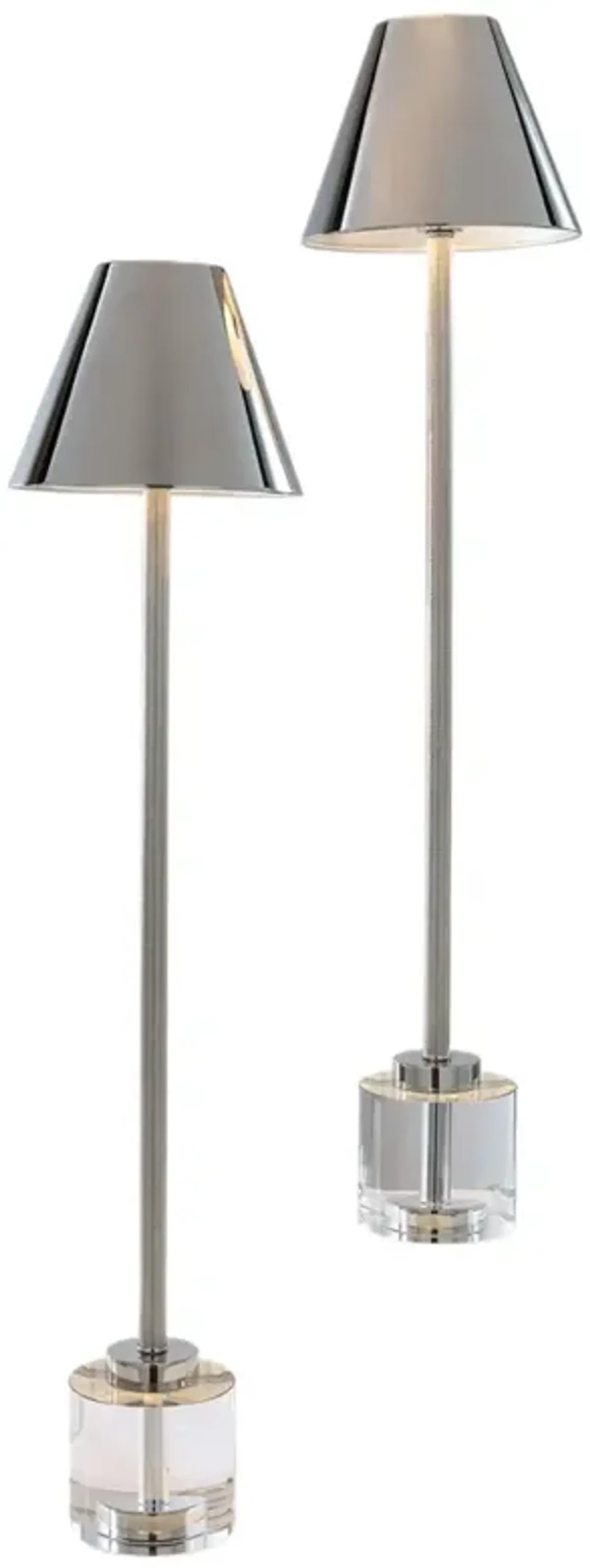 Set of 2 Parliament Crystal Buffet Lamps - Port 68 - Clear