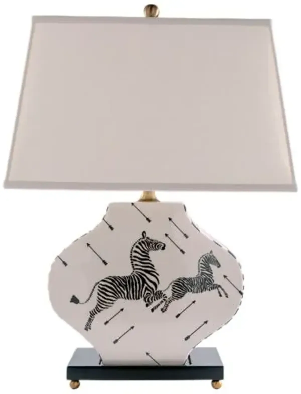 Zebra 27" Table Lamp - Port 68 - White