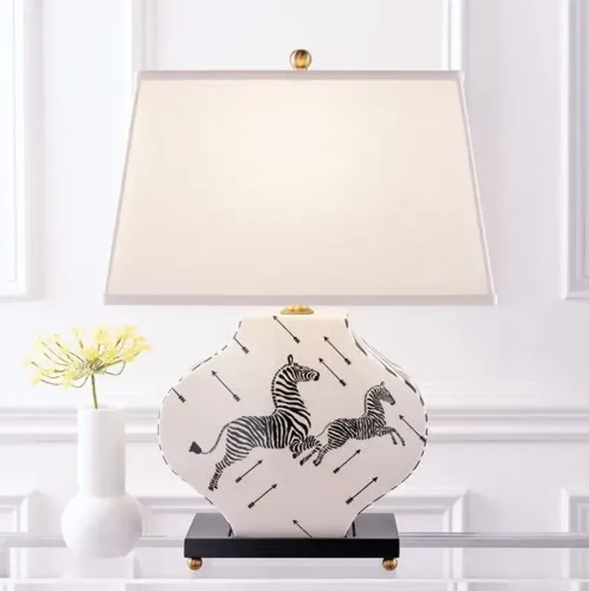 Zebra 27" Table Lamp - Port 68 - White