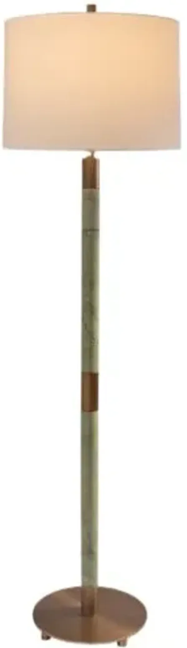 Jade Garden 62" Floor Lamp - Green - Port 68