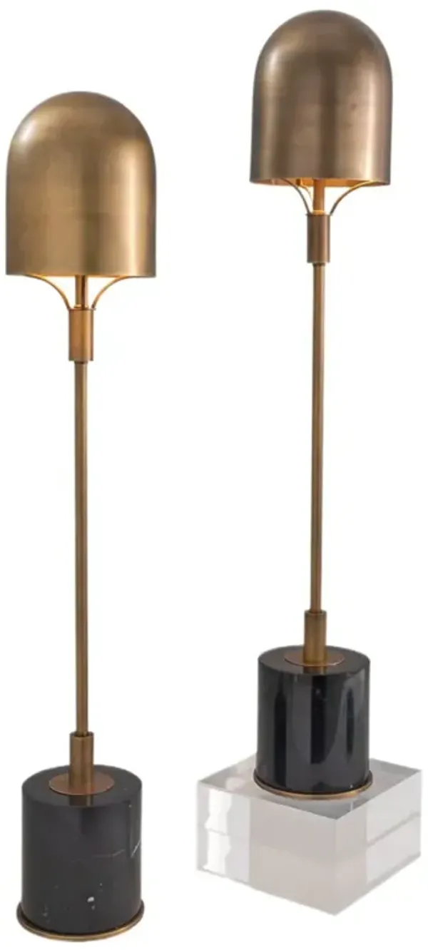 Set of 2 OPPA 32" Marble Buffet Lamps - Port 68 - Black