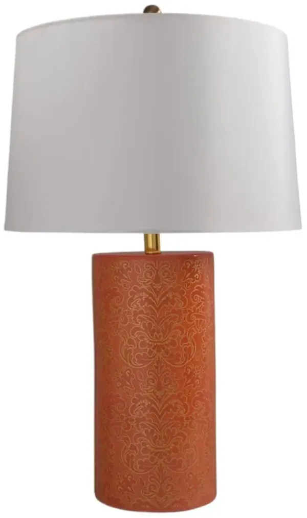 Richmond Damask 31" Table Lamp - Port 68 - Red