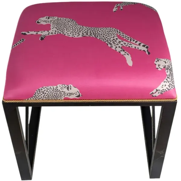 Medallion Single Leaping Cheetah Bench