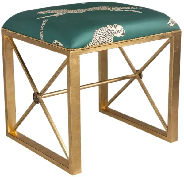 Medallion Single Leaping Cheetah Bench