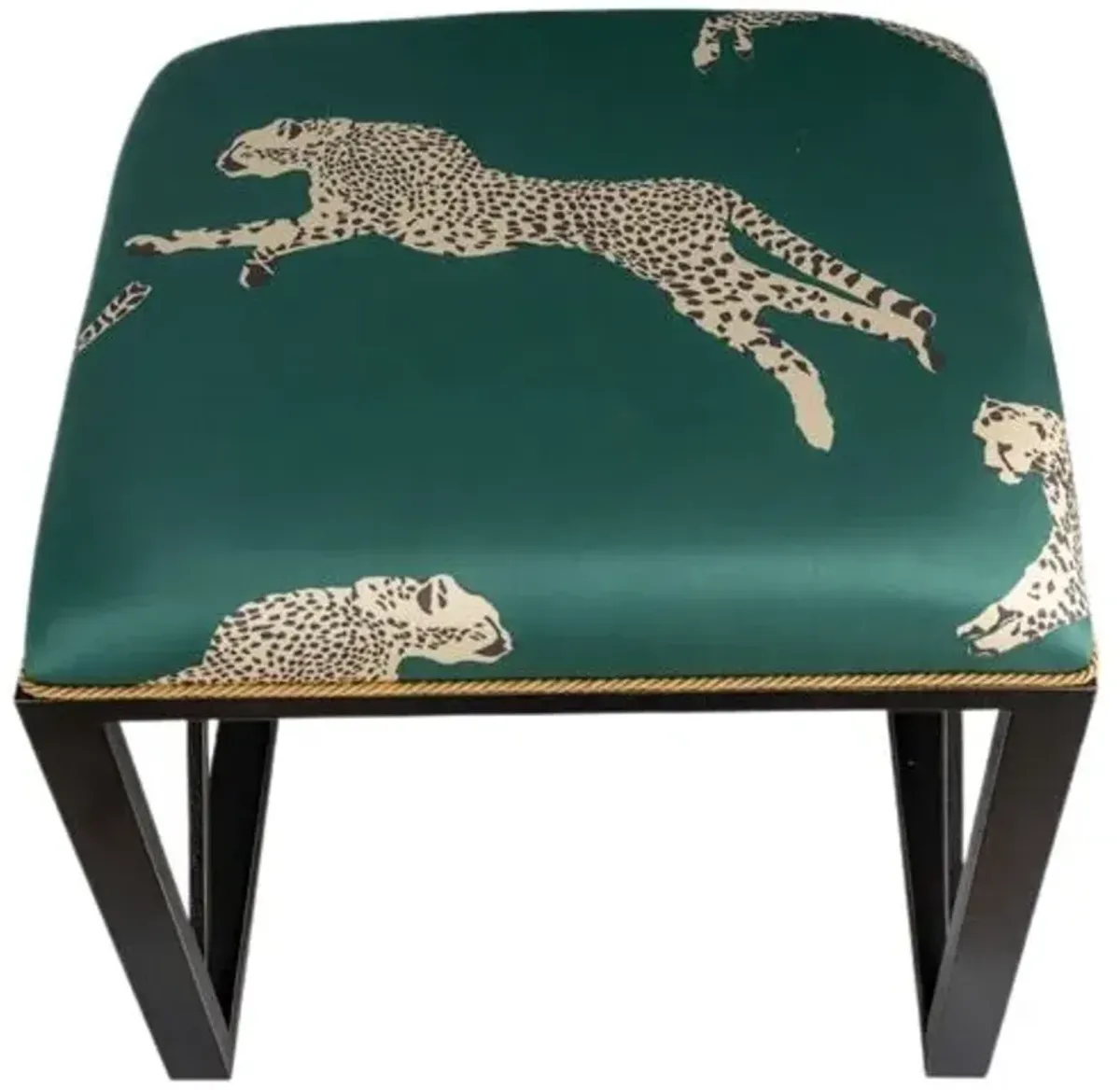 Medallion Single Leaping Cheetah Bench - Port 68 - Green