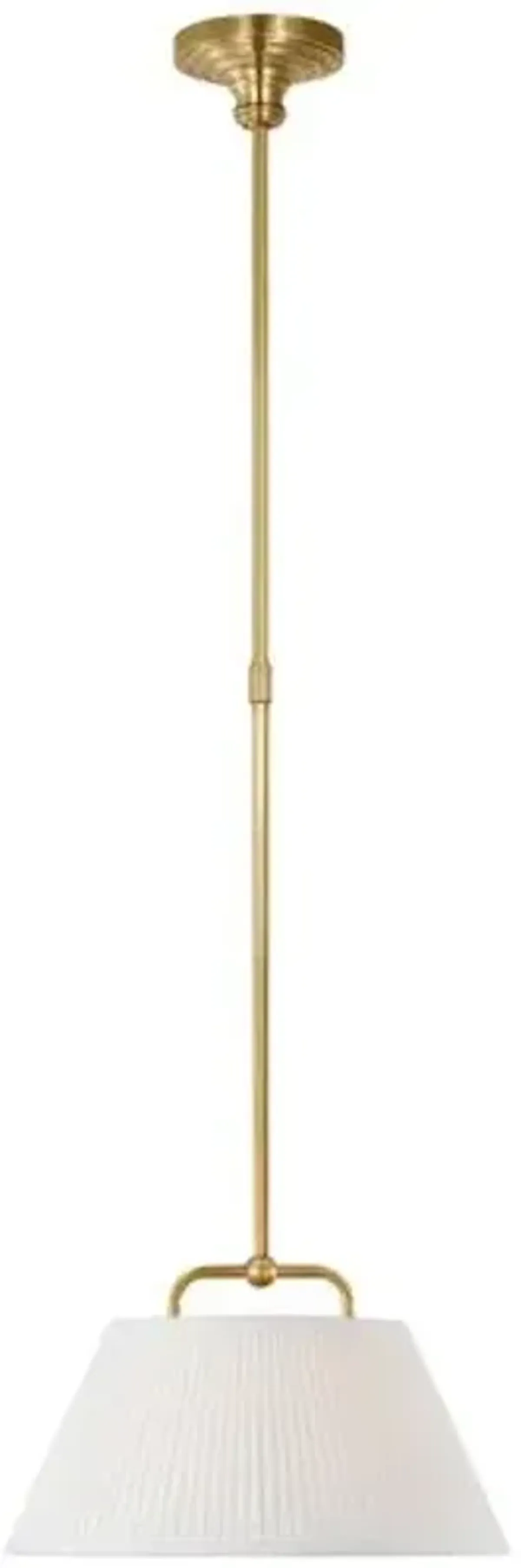 Visual Comfort - Serrato Pleated Silk Hanging Shade - Gold