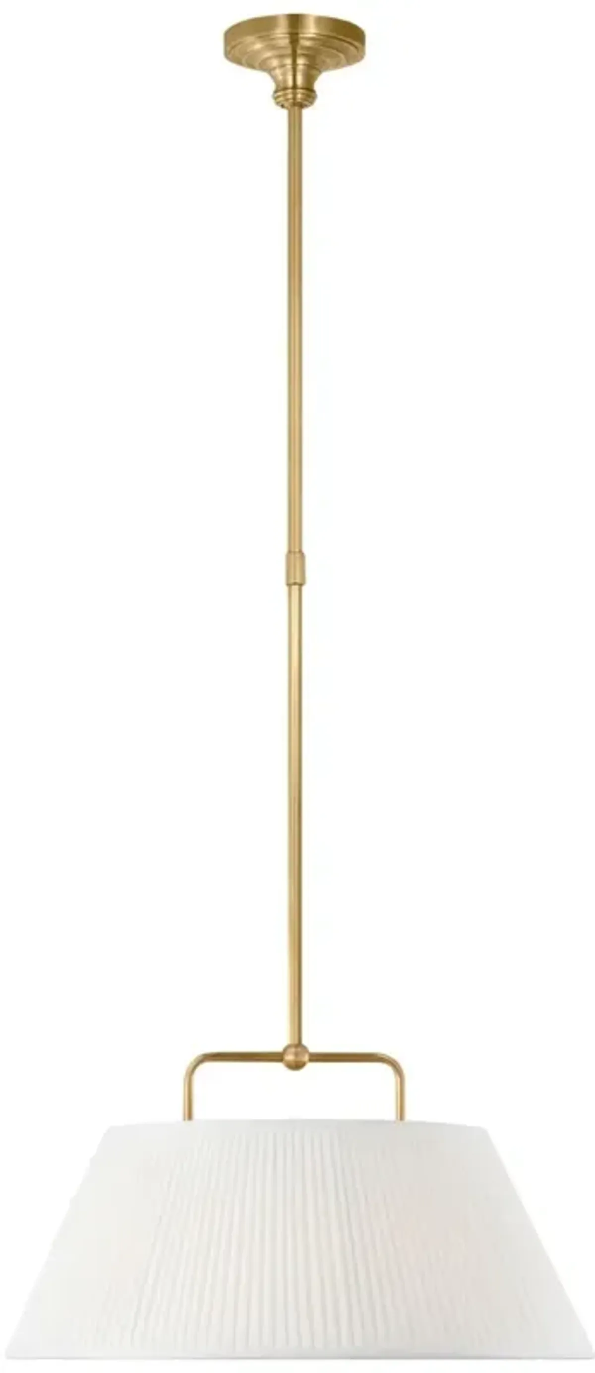 Visual Comfort - Serrato Pleated Silk Hanging Shade - Gold