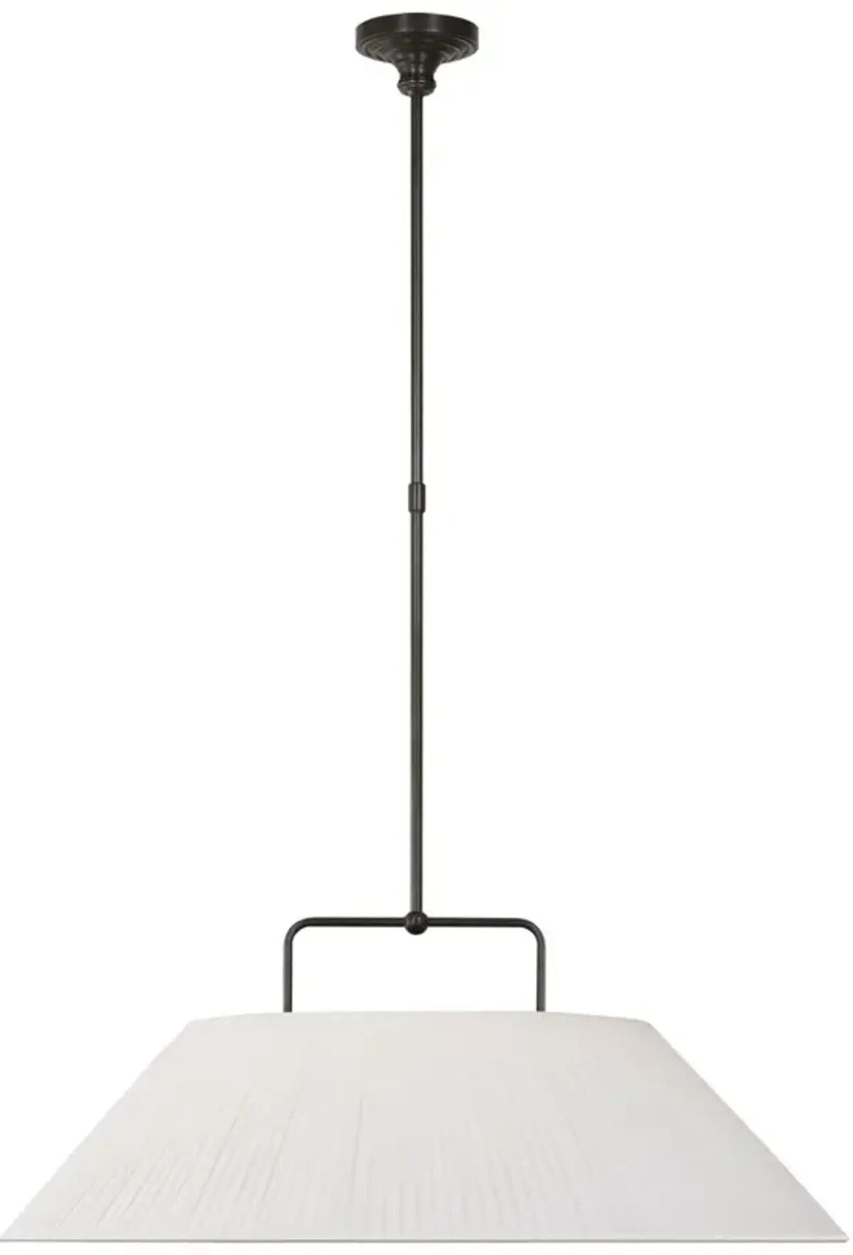 Visual Comfort - Serrato Pleated Silk Hanging Shade - Brown