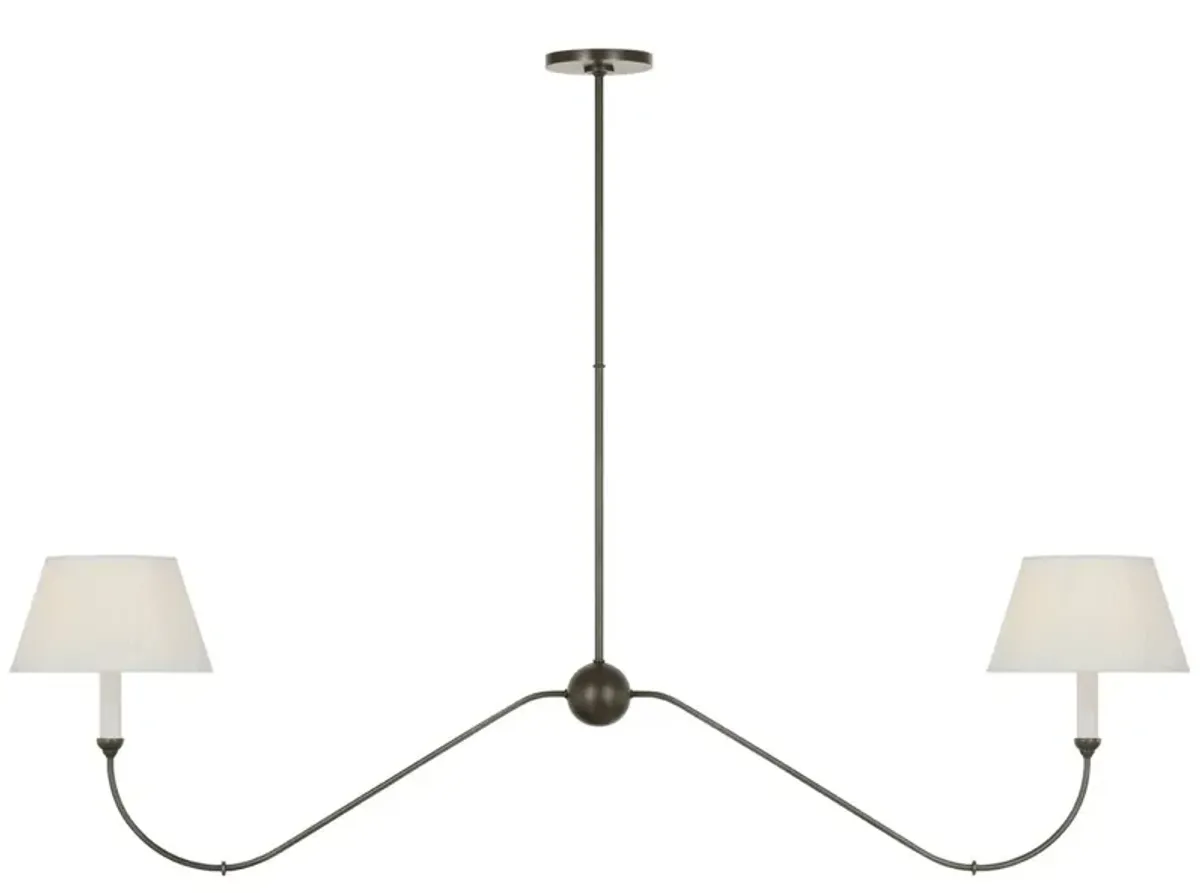 Visual Comfort - Ingela 65" Linear Chandelier - Brown