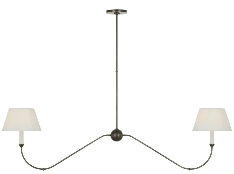 Visual Comfort - Ingela 65" Linear Chandelier - Brown