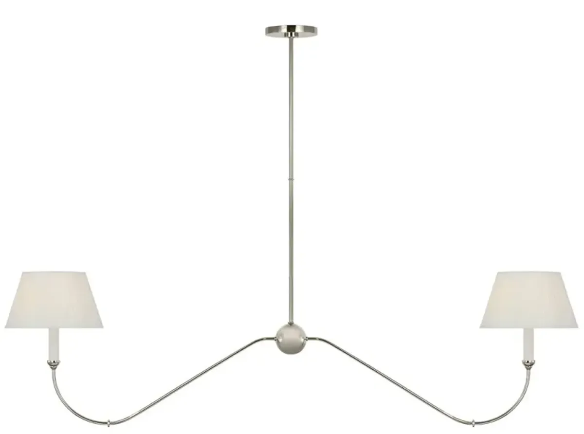 Visual Comfort - Ingela 65" Linear Chandelier - Silver