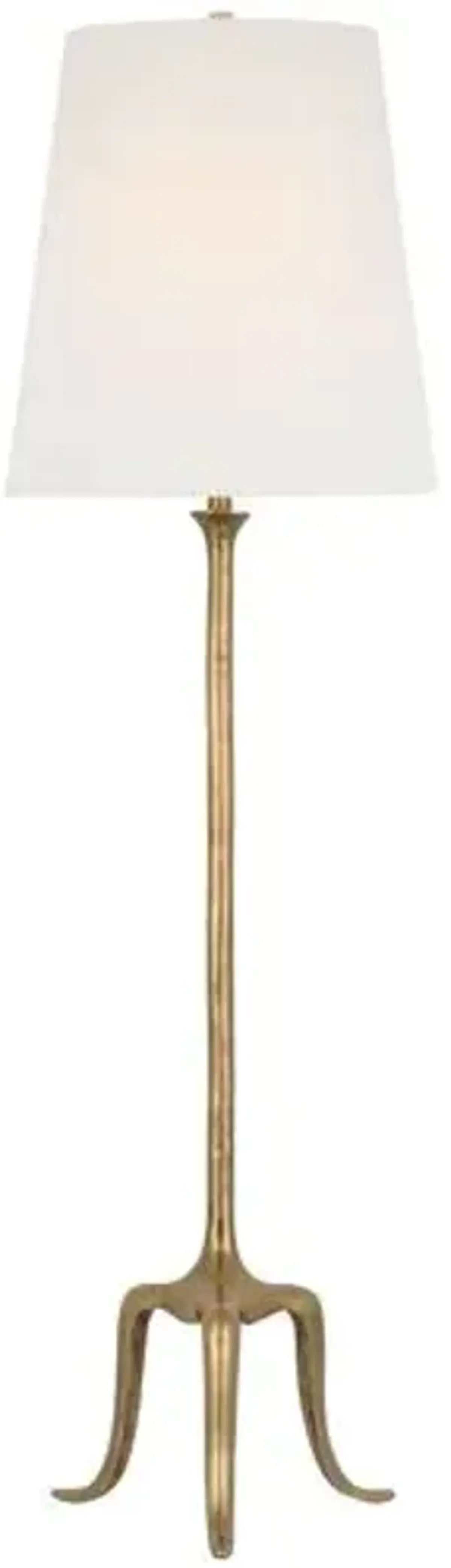 Visual Comfort - Mathilde 59" Floor Lamp - Hand-Rubbed Antique Brass