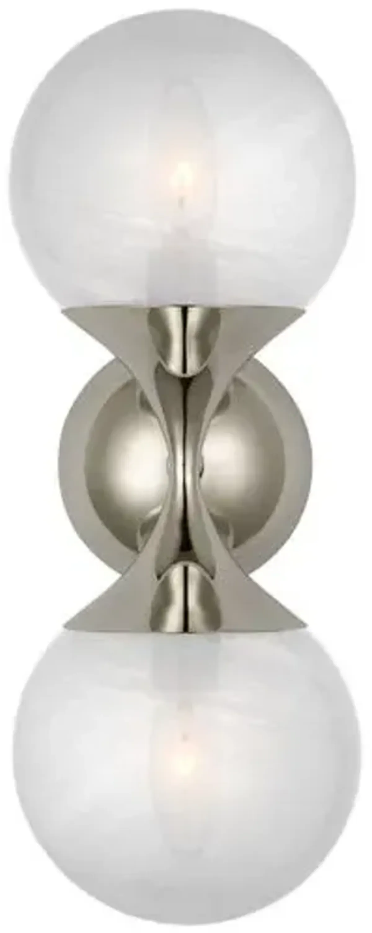 Visual Comfort - Cristol Small Double Sconce - Silver