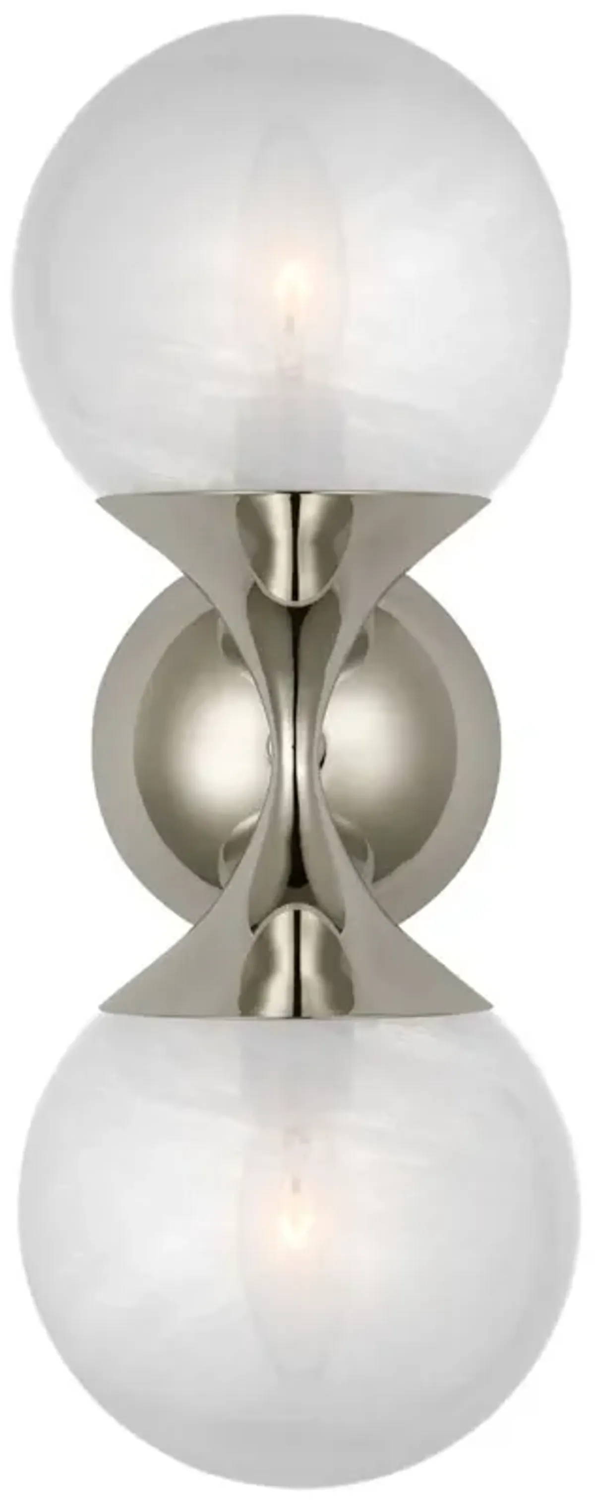 Visual Comfort - Cristol Small Double Sconce - Silver