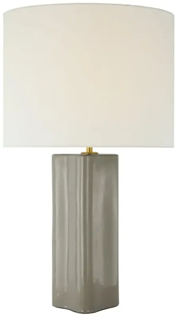 Visual Comfort - Mishca Large Ceramic Table Lamp - Gray