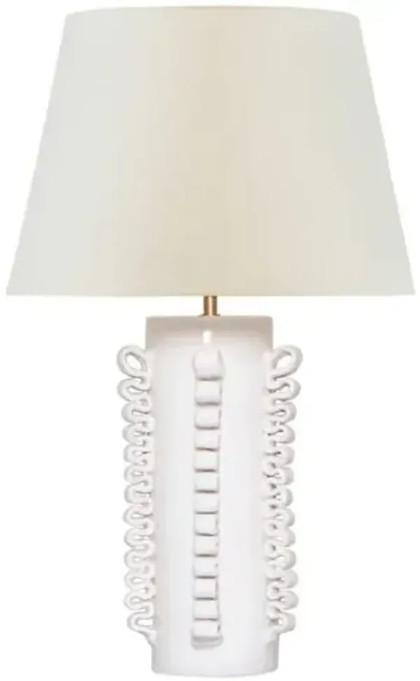 Visual Comfort - Amandine 25" Ceramic Table Lamp - White