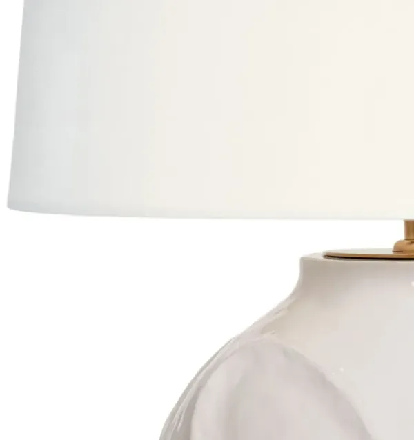 Visual Comfort - Idalia 28" Sculpted Ceramic Table Lamp - White