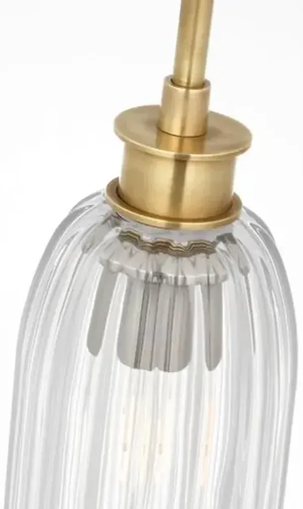 Visual Comfort - Asalea 5" Glass Pendant - Gold