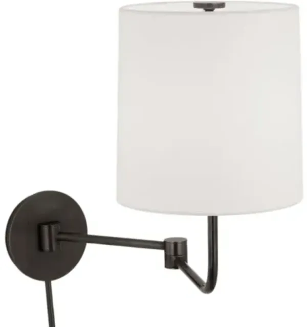 Visual Comfort - Go Lightly Swing Arm Plug-In Wall Light - Brown
