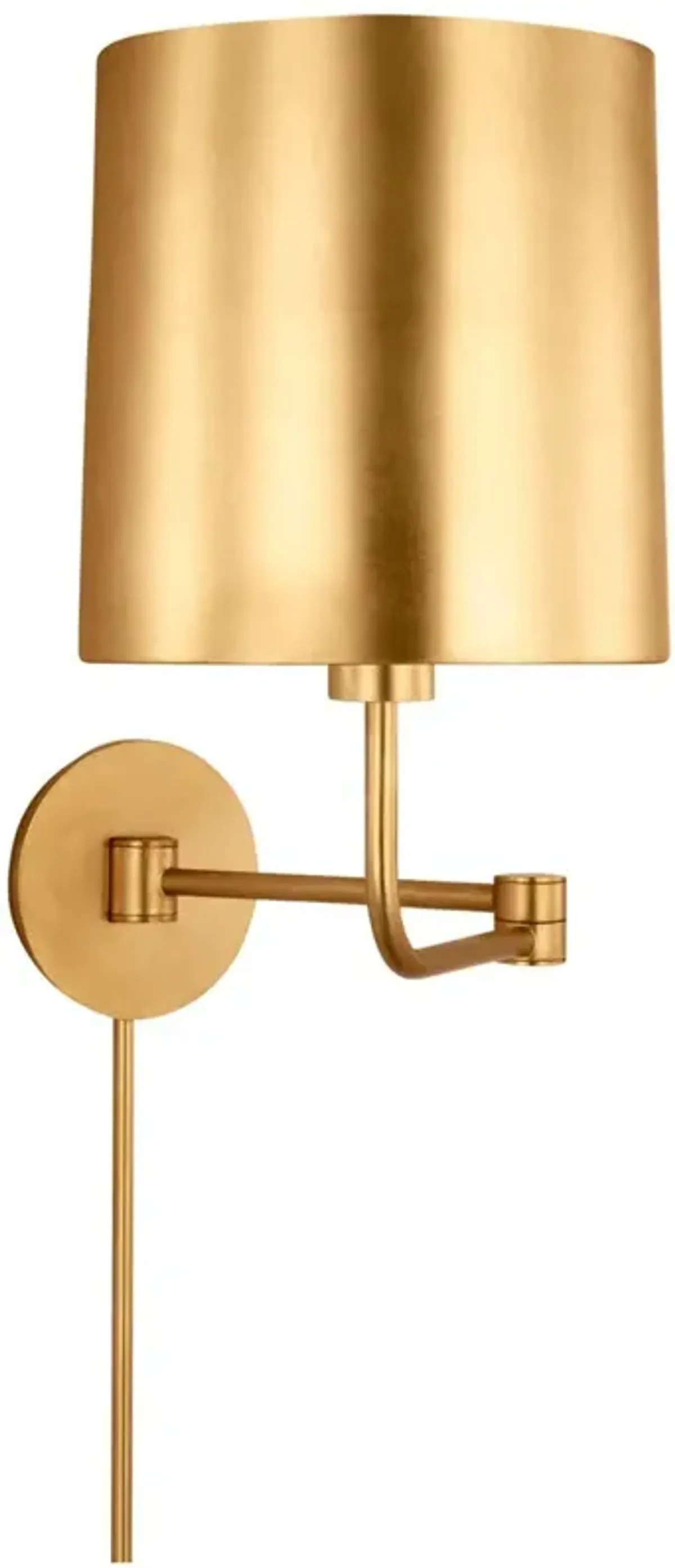 Visual Comfort - Go Lightly Swing Arm Plug-In Wall Light - Gold