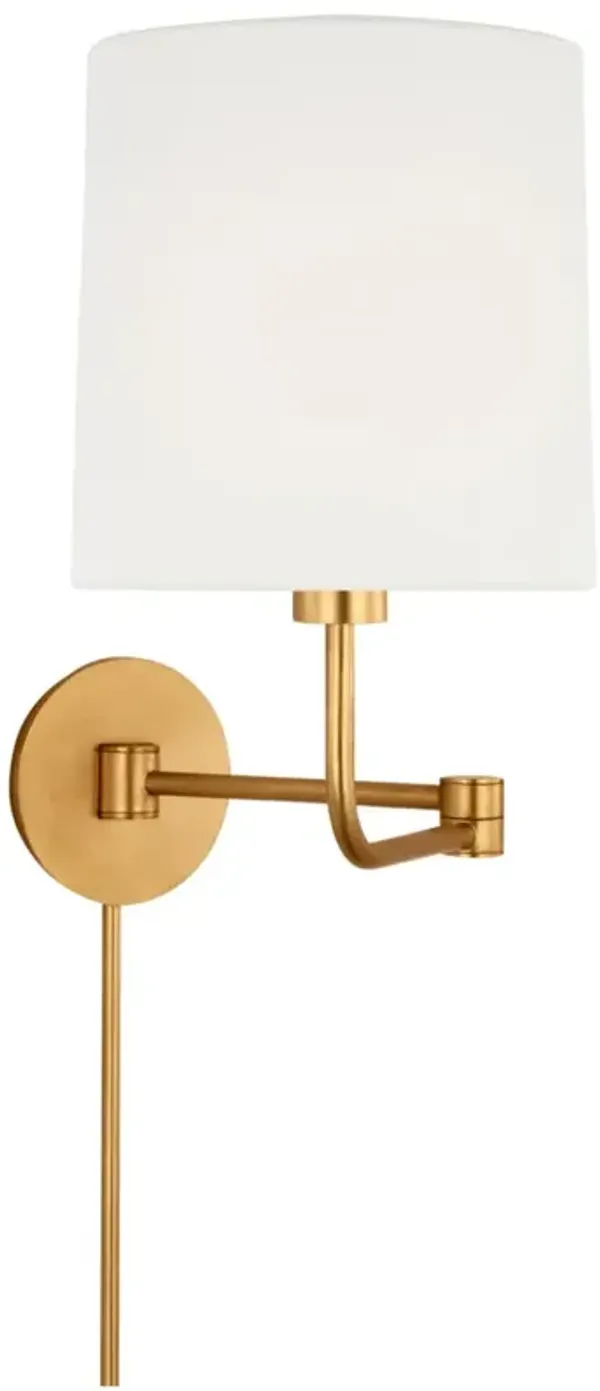 Visual Comfort - Go Lightly Swing Arm Plug-In Wall Light - Gold