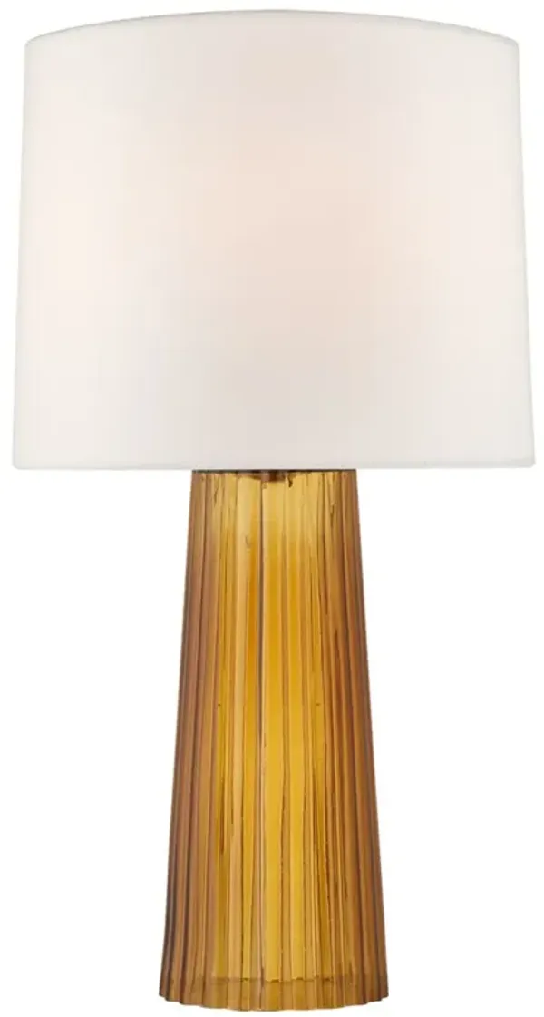 Visual Comfort - Danube Medium Glass Table Lamp - Brown