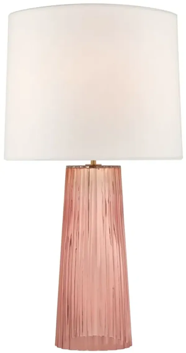 Visual Comfort - Danube Medium Glass Table Lamp - Pink