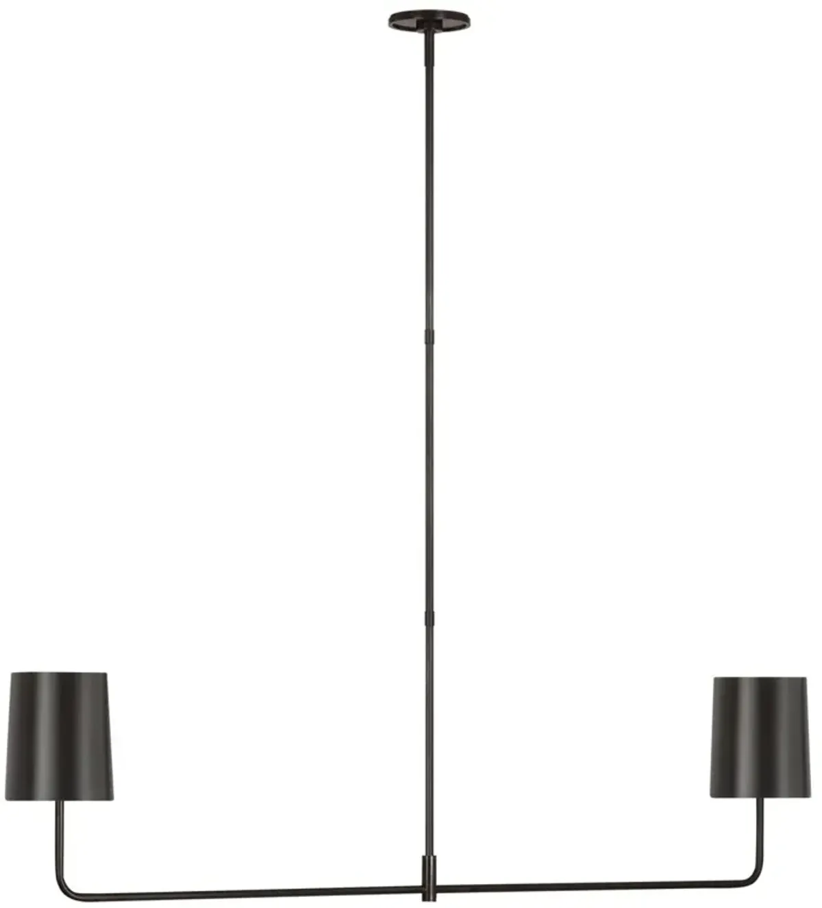 Visual Comfort - Go Lightly 54" 2-Light Linear Chandelier - Brown